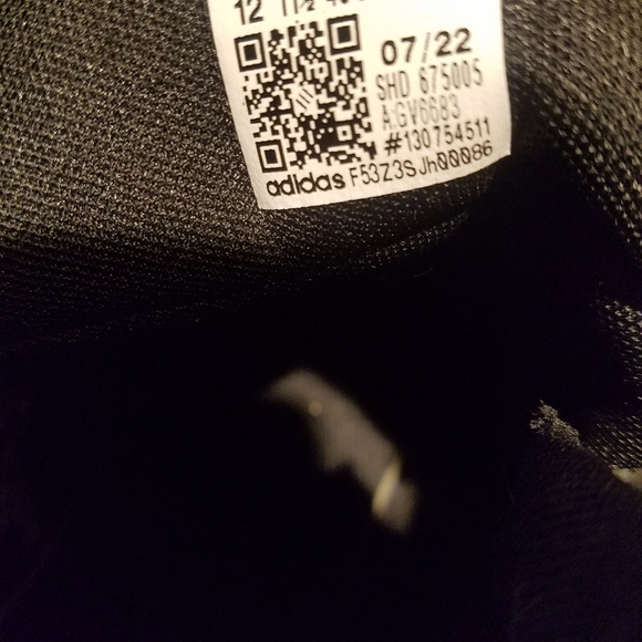 Men Adidas Hoops Mid Triple Black Shoes Sneakers Size 12 - Picture 5 of 8